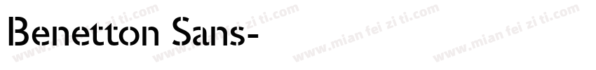 Benetton Sans字体转换